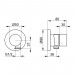 KE 3-Wege Umstellventil IXMO Pure 59548, Schlauchanschl., eckig, Aluminium-finish
