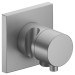 KE Absperrventil IXMO Comf. 59541, eckig Schlauchanschl./Brauseh.Aluminium-finish