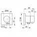 Keuco Absperrventil IXMO Comfort 59541, mit Schlauchanschluss, eckig, verchromt