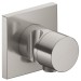 KE Absperrventil IXMO Pure 59541, eckig Schlauchanschl./Brauseh.Edelstahl-finish