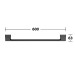 KE Badetuchhalter Aveno 14601,  600 mm, schwarz matt
