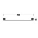 KE Badetuchhalter Aveno 14601,  800 mm, schwarz matt