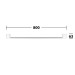 KE Badetuchhalter Aveno 14601,  800 mm, verchromt