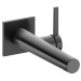 KE EHM WT-Mischer IXMO 59516, eckig Wandmontage, 219 mm, Schwarzchrom geb.