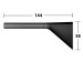 KE Ersatzrollenhalter Aveno 14663,  schwarz matt