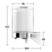 KE Lotionspender Aveno 14652,  mit Halter und Pumpe, verchromt