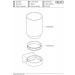 KE Glashalter Aveno 14650,  mit Echtkristall-Glas, verchromt