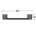 KE Haltegriff Aveno 14607,  300 mm, schwarz matt