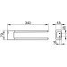 KE Handtuchhalter Aveno 14619,  2-armig, 340 mm, verchromt