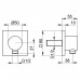 KE Schlauchanschluss IXMO 59547, eckig, Edelstahl-finish