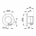 KE Schlauchanschluss IXMO 59592, mit Brausehalter, rund, Edelstahl-finish