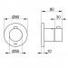 KE Thermostatarmatur IXMO 59553, rund, verchromt