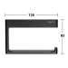 KE Toilettenpapierhalter Aveno 14662,  offene Form, schwarz matt