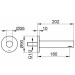 KE Wanneneinlauf IXMO 59545, rund, 202 mm, Aluminium-finish