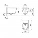 Laufen Kartell spülrandloses, wandhängendes-Tiefspül-WC mit CleanCoat-Beschichtung H820337400000