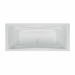 Acryl-Badewanne Antigua 190 x 90 x 44cm weiss Bodenlänge 118,5cm, 305 Liter