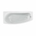 Acryl-Badewanne Compact 169 x 74 x 43cm weiss links Bodenlänge 132cm, 218 Liter