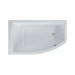 Acryl-Badewanne Flo 160 x 95 x 45,5cm weiss links Bodenlänge 113,5cm, 259 Liter