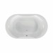 Acryl-Badewanne Glorus 190 x 110 x 49,5cm weiss Bodenlänge 128cm, 360 Liter