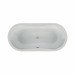 Acryl-Badewanne Gomera 180 x 80 x 48,5cm weiss Bodenlänge 130cm, 270 Liter