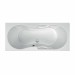 Acryl-Badewanne Tosca 180 x 80 x 42,5cm weiss mit Griffe Bodenlänge 127cm, 230 Liter