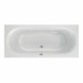 Acryl-Badewanne Vista 180 x 80 x 44,5cm weiss Bodenlänge 124,5cm, 245 Liter