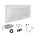 Badewanne Life2/M100 links 1700x1200x800 Acryl Trapez Badewanne