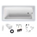 Duravit D-Code 1600x700mm Badewanne Einbauversion, Ablauf Fußbereich, weiß