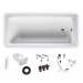 Duravit D-Code 1700x750mm, 700100000000000, Badewanne Einbauversion, Ablauf Fußbereich, weiß