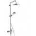 HG Showerpipe Axor Montreux brushed nickel m.Thermostat Hebelgriff