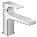 HG Waschtischmischer 100 Metropol chrom langer Auslauf mit Push-Open Ablaufgarn.
