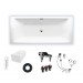Kaldewei PURO DUO 663, 1700x750x420 Badewanne alpinweiß 266300010001