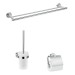 HG Bad Accessoire 3-teiliges Set Logis Universal chrom