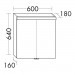 Burgbad Orell Spiegelschrank mit horizontaler LED-Aufsatzleuchte 600 PG3 (SPLA060)