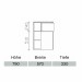 Pelipal Solitaire 6010 Highboard PG2 570mm  