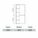 Pelipal Solitaire 6010 Midischrank PG1 570mm  