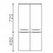 Pelipal Solitaire 6025 Midischrank (PEL6025-MS 60-01-33) PG1