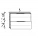 Pelipal Solitaire 6025 Waschtischunterschrank 650 mm