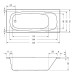 Repabad Namsos 160/70 160x70x39 Rechteck-Badewanne