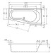 Repabad Tika 170 links 170x75/50x46 Raumspar-Badewanne 0015106