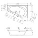 Repabad Tika 175 links 175x110/50x46 Raumspar-Badewanne