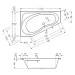 Repabad Tika 175 rechts 175x110/50x46 Raumspar-Badewanne