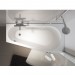 Riho Delta Plug & Play Badewanne, Eckausführung, links, inkl. Füße,  1600x800 mm, 130 Ltr.