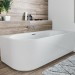 Riho Desire Eck-Badewanne 1800x840 mm, Corner, Rechts, weiß, inkl. Riho Fall chrom