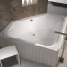 Riho Eck-Badewanne Austin 145x145 cm / weiß BA11005