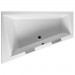 Riho Eck-Badewanne Doppio 180x130 cm R / weiß + Handgriffe BA90F05