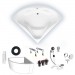 Riho Eck-Badewanne Neo 150x150 cm / weiß B077001005 AKTIONSPREIS