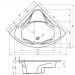 Riho Eck-Badewanne Neo 150x150 cm / weiß B077001005 AKTIONSPREIS