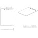 ISOLA 120x80x3/Schiefer anthrazit matt Duschwanne in Schieferoptik