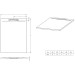 ISOLA 120x90x3/Schiefer anthrazit matt Duschwanne in Schieferoptik